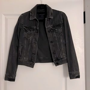 Black denim jacket
